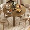 Costway 47" Round Dining Table with Solid Acacia Wood Legs for 4-6 Person for Kitchen